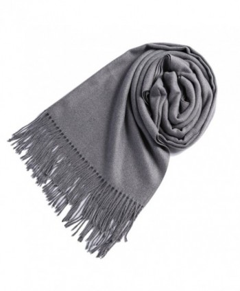 Timo Lee Fashion Cashmere Scarves Pashminas - Gray - CQ1868XCZ02