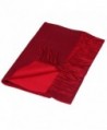 Saferin Women Men Cashmere & Lambwool Plaid Soft & Warm Scarf with Gift Box - Two Side-burgundy and Red - CS12O537D5K