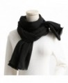 Cashmere Feel Cotton Blend Scarf / Shawl / Wrap Super Soft Large Scarves And Shawls - Black - CY1853E3KT4