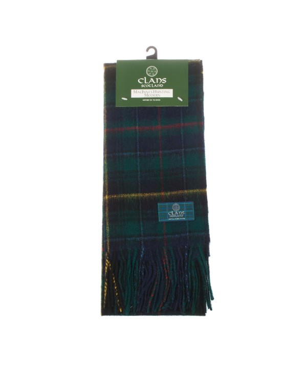 Clans Of Scotland Pure New Wool Scottish Tartan Scarf Macinnes Hunting (One Size) - CW123BWK2HV