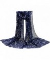 Women's Chiffon Scarf - Cityofli Soft Musical Notes Neck Shawl Muffler Scarves - Navy - CU185W33OID