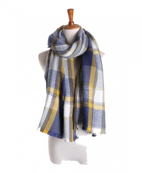 2017 Womens Mens Fashionable Blanket Plaid Winter Scarf Shawl Wrap Scarves - A - CQ128TMYCP1