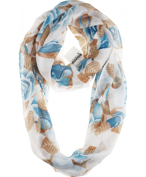 Vivian & Vincent Soft Light Elegant Sheer Infinity Scarf - C6 - CF12MXP1LBR