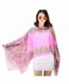 Binmer(TM) Women Fashion Chiffon Sunscreen Scarves Big Size Printed Silk Scarf - Pink - C912GHAGGOL