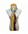 Yellow Multicolor Chevron Print Scarf