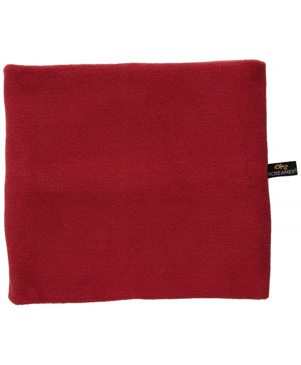 Screamer Neckwarmer - Kids Fleece - Red - C41148CSCHL