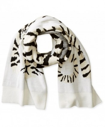 BCBGMAXAZRIA Women's Knit Tiger Muffler - Ivory - C611K7BBAL1