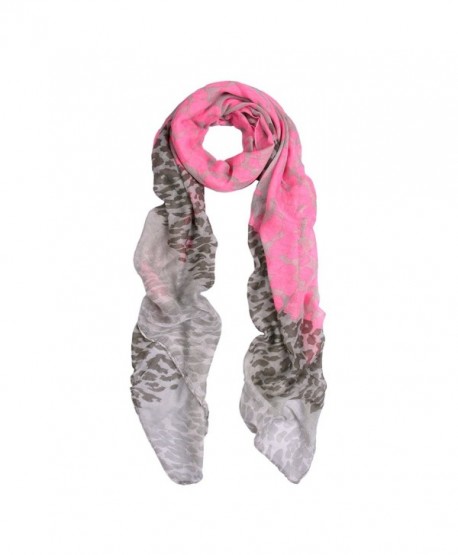 Premium Spot Leopard Multi Tone Animal Print Scarf -Diff Colors Avail - Pink - C211HFTKWI1