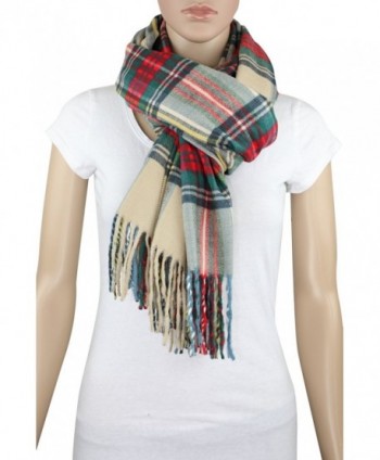 Achillea Scottish Tartan Cashmere Blanket in Cold Weather Scarves & Wraps