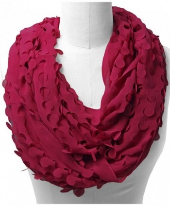 Scarfand's Cut-Out Infinity Scarf - Burgundy - CE11CUL9OP1