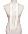 plain- Solid color- Summer skinny scarf- narrow fashion scarf - White - CW17YQ2TC8N