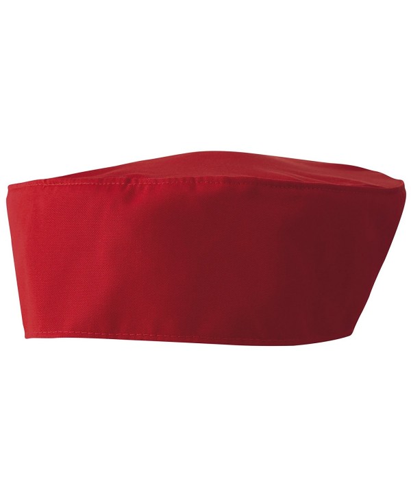 Premier Unisex Chefs Skull Cap - Red - C911CKMO5CR