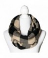 Caramel & Black Buffalo Infinity Scarf Funky Monkey Fashion Warm Cozy Scarves - CJ1874ZSOIC