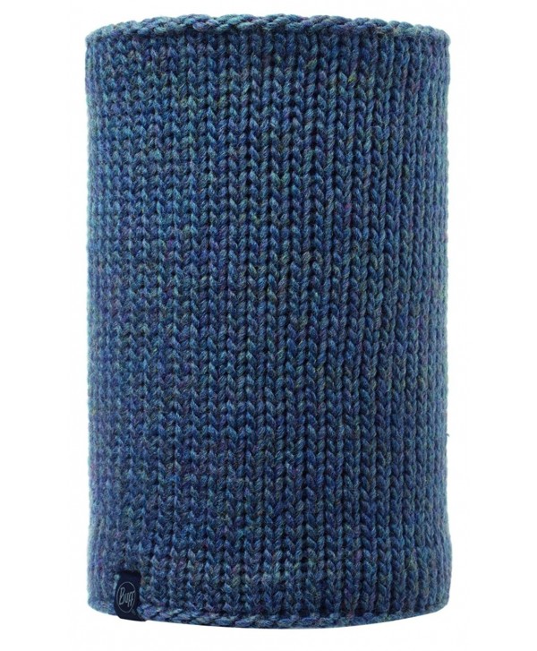 Buff Adult Knitted & Polar Fleece Neckwarmer Headwear - Lile Denim - C111VAJ5SIZ