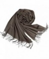 Cashmere Scarf for Women and Men - Super Soft and Warm 23"x 82" Winter Wool Wrap Shawl - Light Coffee - CP1858OL3E4