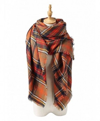 Achillea Womens Oversized Tartan Blanket