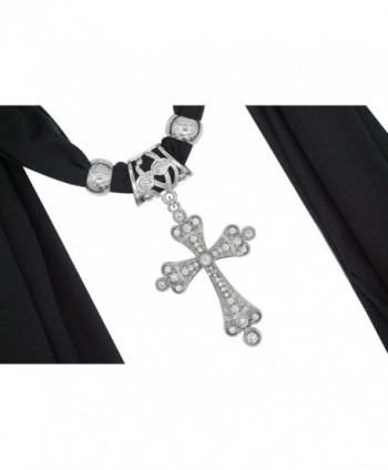 Fashion Cross Pendant Jewelry Necklace in Fashion Scarves