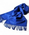 Sherry007 Women's Cashmere Wool Blend Soft Warm Fashion Tassel Long Scarf Wrap in Solid Colors - Royal Blue - C012M7FVU01