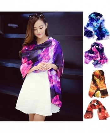 JOYJULY Starry Printing Chiffon Scarves in Fashion Scarves