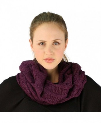 Winter Pullover Cable Infinity Purple