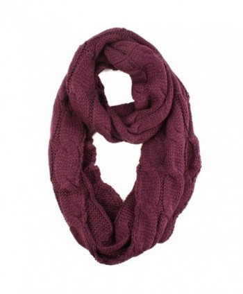 Winter Pullover Cable Infinity Purple in Cold Weather Scarves & Wraps