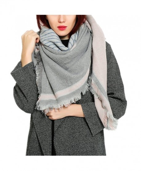 RACHAPE Winter Blanket Scarf for Women Fashion Large Soft Shawl - Pink - CX12O4YF23R