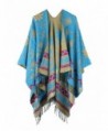 Cashmere Sweater Pashmina DodgerBlue DarkKhaki - Dodgerblue+darkkhaki (Fast Ship) - C912MR6W4WD