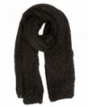 Sakkas Grecia Women's Solid Long Extra Soft Textured Winter Scarf - Black - CQ124LZ943Z