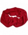 N'Ice Caps Womens Solid Chain Stitched Infinity Circle Scarf - Red - CD124DICW43