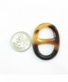 Marycrafts Size 3 Buffalo Horn Twilly Scarf Ring Scarf Clip Scarf Slides Handmade 4.5x3.1 Cm - Mix Color - C811KEBXEBJ