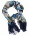 Violet & Virtue Women's Lightweight Tie-dye Long Scarf- Multi-Blue - CL17XWOXK2M