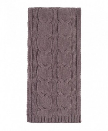 Great and British Knitwear Ladies' 100% Cashmere Cable Knit Scarf. Made in Scotland - Clay - CA12O9ASQ8I