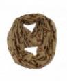 Women's Horse Equestrian Print Viscose Infinity Loop Cowl Casual Ladies Scarf - Brown - C211AUR1H7J