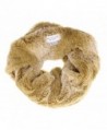 Gold Toe Women's Evanna Soft Faux Fur Circle Scarf - Tan - CE186U8N83E