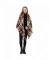 Tartan Blanket Scarf Wrap Shawl Checked Pashmina Winter Scarf for Women - Kahki Mix - CF186A8N204