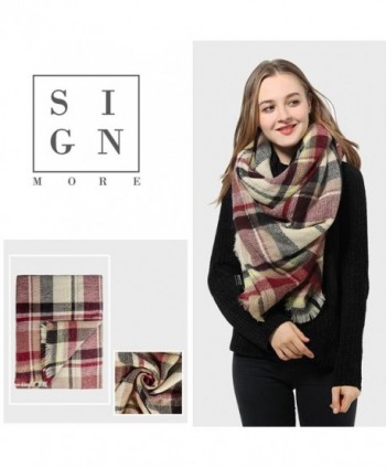 Tartan Blanket Checked Pashmina Winter