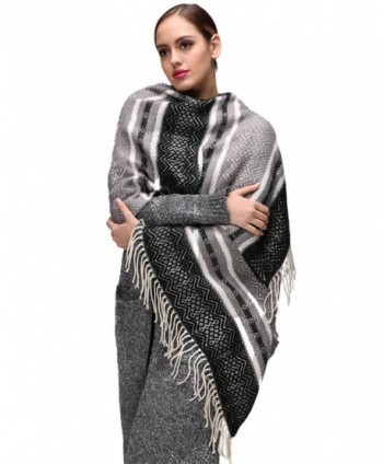 EVRFELAN Oversized Blanket Bohemian Pashmina in Wraps & Pashminas