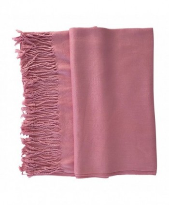 Azuri Classic Pashmina Shawl Rose in Wraps & Pashminas