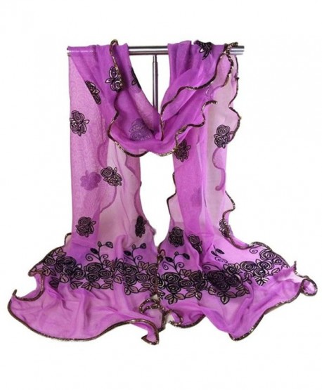 Vintage Scarf Organizer Shawl HN 2016 Women Scarves Clearance Fashion (Purple) - CJ12LW24XZJ