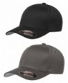 Flexfit Unisex Wooly Combed Twill Cap (6277) 2-Pack (XL/XXL- Black & Dark Gray) - CG12EZOQMWN