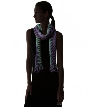 Fiorentina Womens Ombre Pleated Muffler in Fashion Scarves