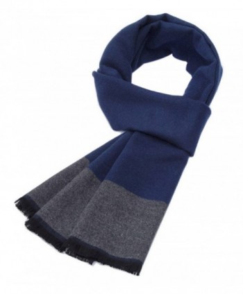 Autumn And Winter Simple Warm Long Scarves- Navy Blue And Gray - CO1872SAHT5