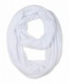 corciova Light Weight Infinity Scarf with Solid Colors - White - CV126L5CC9V