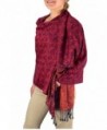 Peach Couture Pashmina Intricate Cranberry