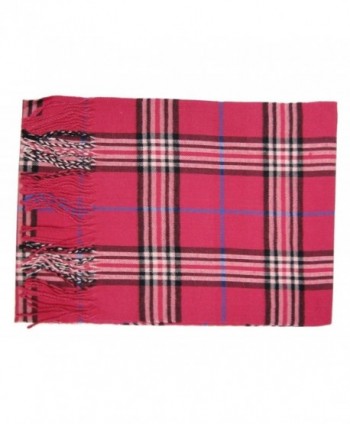 Tapp Cashmere Plaid Tassel Scarf in Fashion Scarves