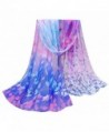 Women Autumn Winter Scarf Lady Chiffon Cotton Scarves Vovotrade - Blue - CK128N66EJP