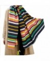 Promini Women's Soft Stripes Long Scarf with Tassels Winter Warm Blanket Large Wrap Shawl 79" x 35" - Navy - CM186GRQQKD