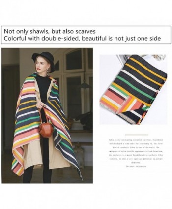 Promini Womens Stripes Tassels Blanket in Fashion Scarves