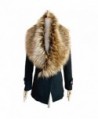 HP95(TM) Womens Warm Shrug Faux Rabbit Fur Fluffy Collar Wrap Scarf Neck Shawl - C - CF128DXP7BJ