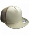 Adjustable Snapback Classic Trucker Hat by FlexFit 6006 - Khaki - CC186RSGWMZ